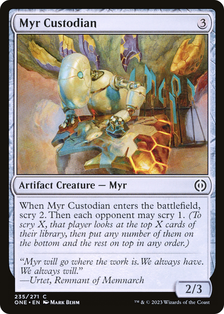 Myr Custodian [Phyrexia: All Will Be One] Foil