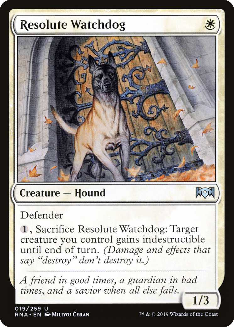 Resolute Watchdog [Ravnica Allegiance] Foil