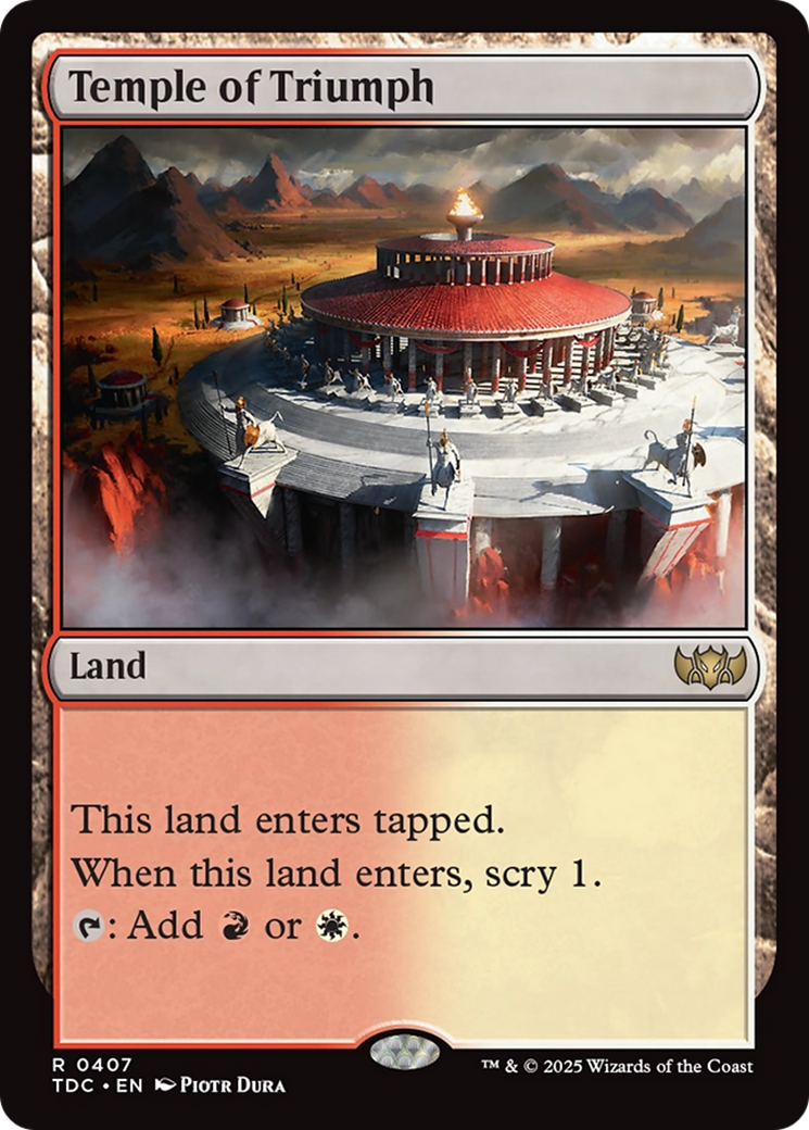 Temple of Triumph (407) [Commander: Tarkir: Dragonstorm]