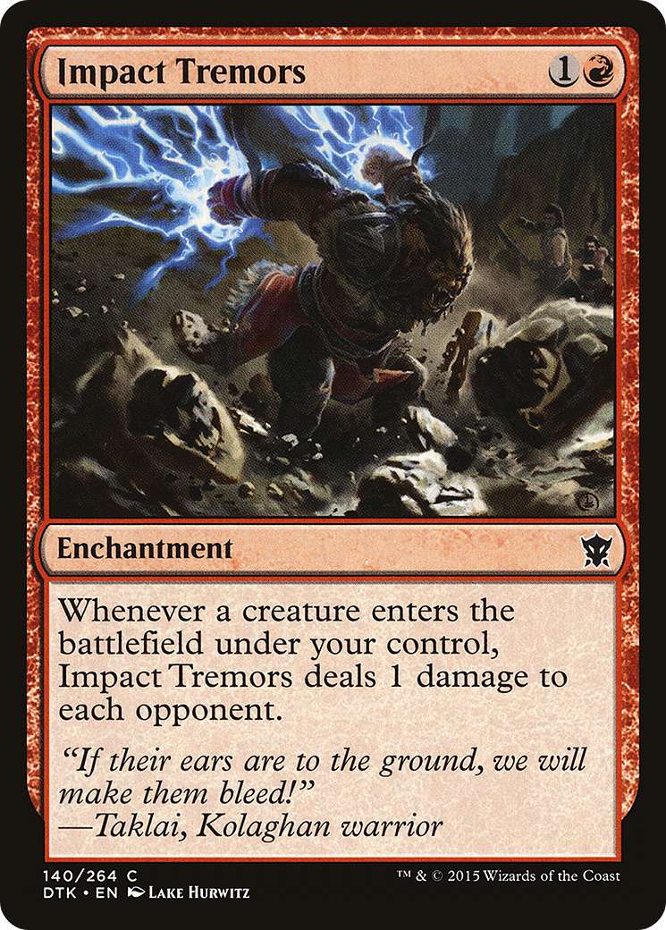 Impact Tremors [Dragons of Tarkir] Foil