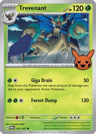 Trevenant 013- Trick or Trade BOOster Bundle 2024