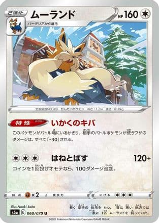 Stoutland (060/070) (Japanese) - S5a Peerless Fighters