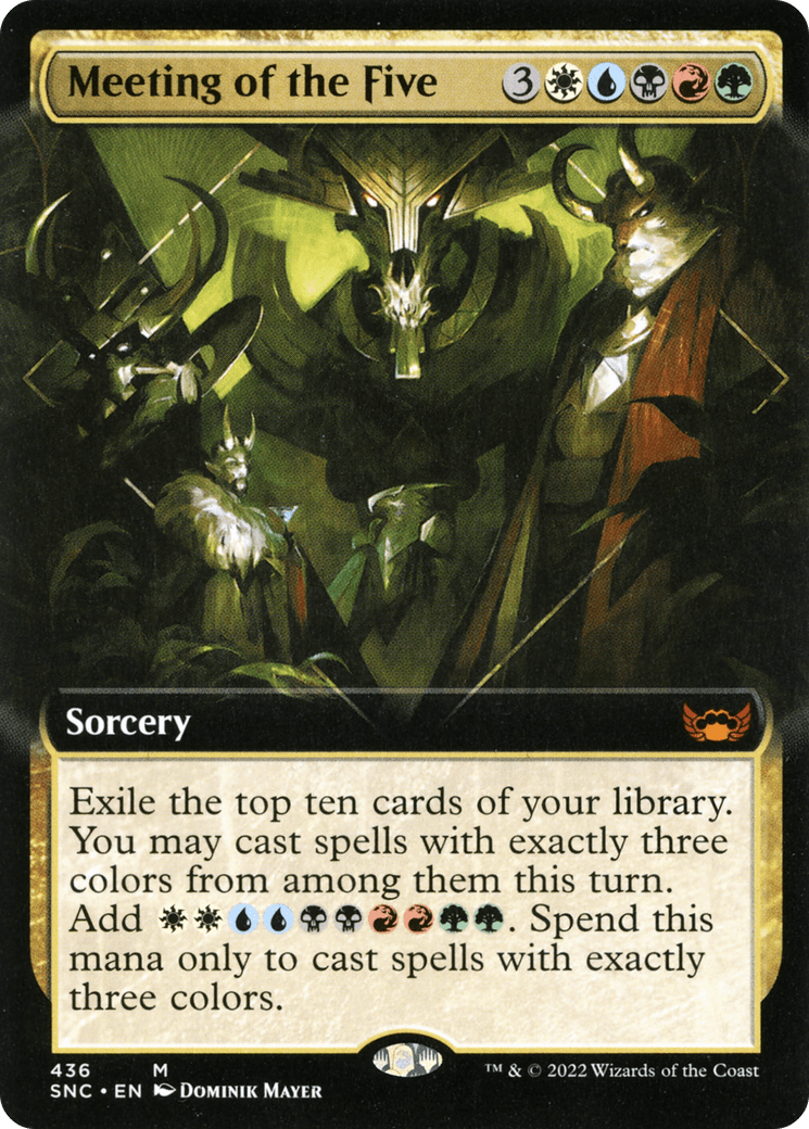 Meeting of the Five (Extended Art) [Streets of New Capenna] Foil