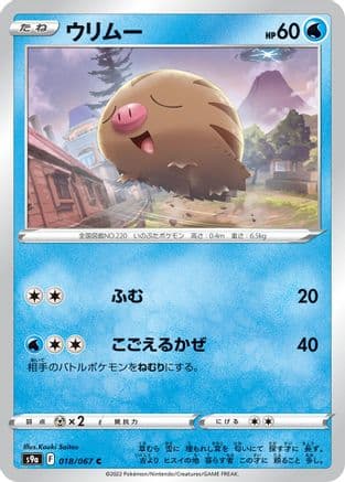 Swinub (018/067) (Japanese) - S9a Battle Region
