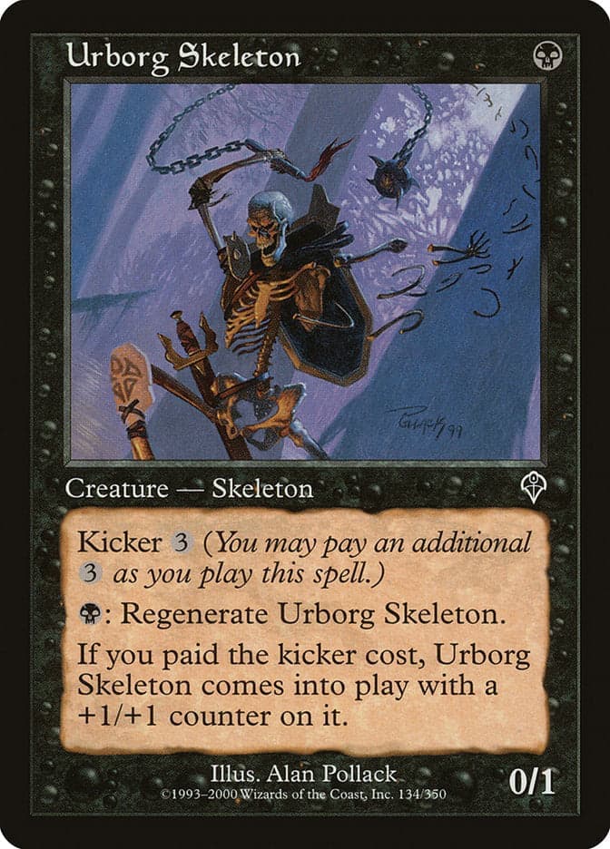 Urborg Skeleton [Invasion] Foil
