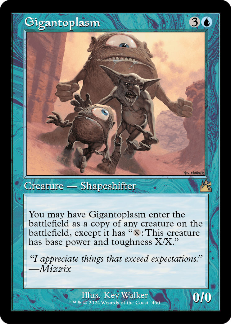 Gigantoplasm (Retro Frame) [Ravnica Remastered] Foil