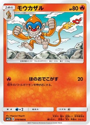 Monferno (019/066) (Japanese) - SM5S Ultra Sun
