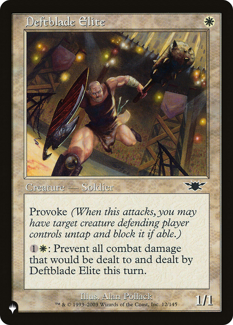 Deftblade Elite |  (LGN-12) [The List]