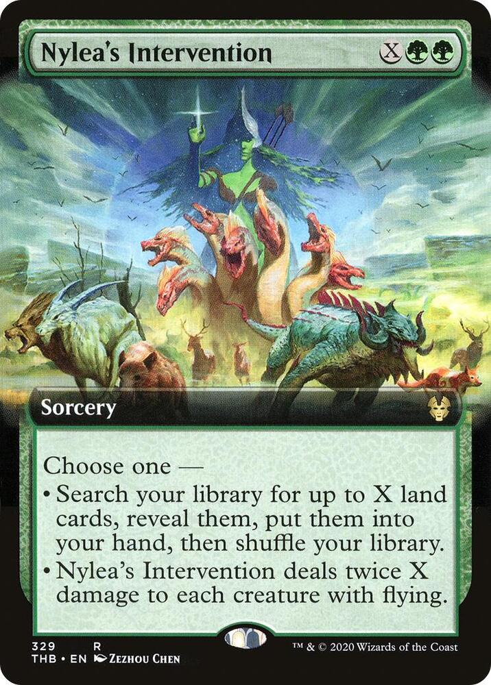 Nylea's Intervention 329 (Theros Beyond Death)  - Extended Art