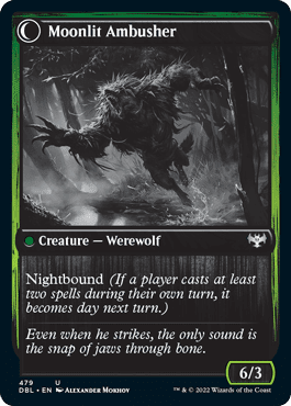 Oakshade Stalker // Moonlit Ambusher [Innistrad: Double Feature] Foil