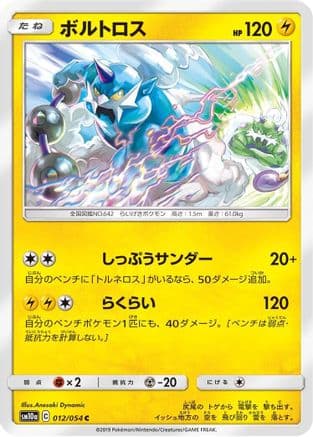 Thundurus (012/054) (Japanese) - SM10a GG End