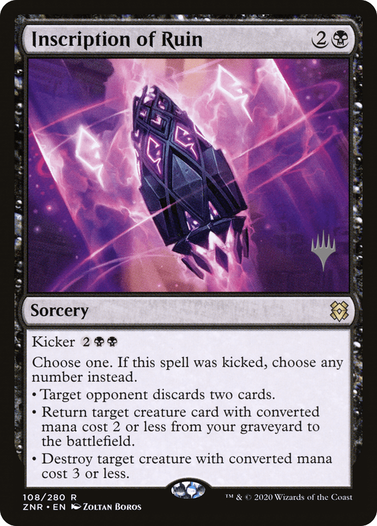 Inscription of Ruin (Promo Pack) [Zendikar Rising Promos] Foil