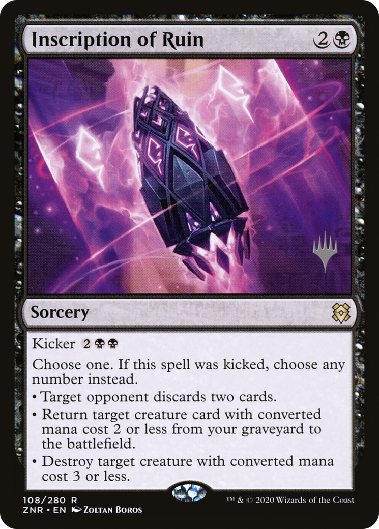 Inscription of Ruin (Promo Pack) [Zendikar Rising Promos] Foil