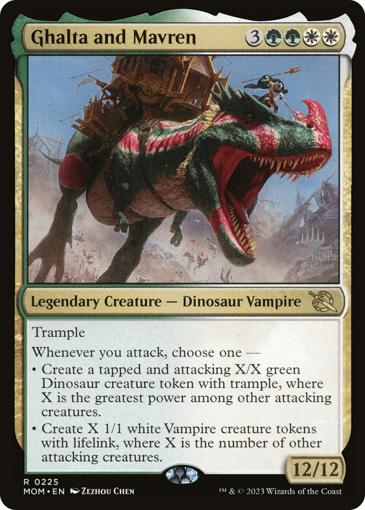 Ghalta and Mavren (Promo Pack) [March of the Machine Promos] Foil