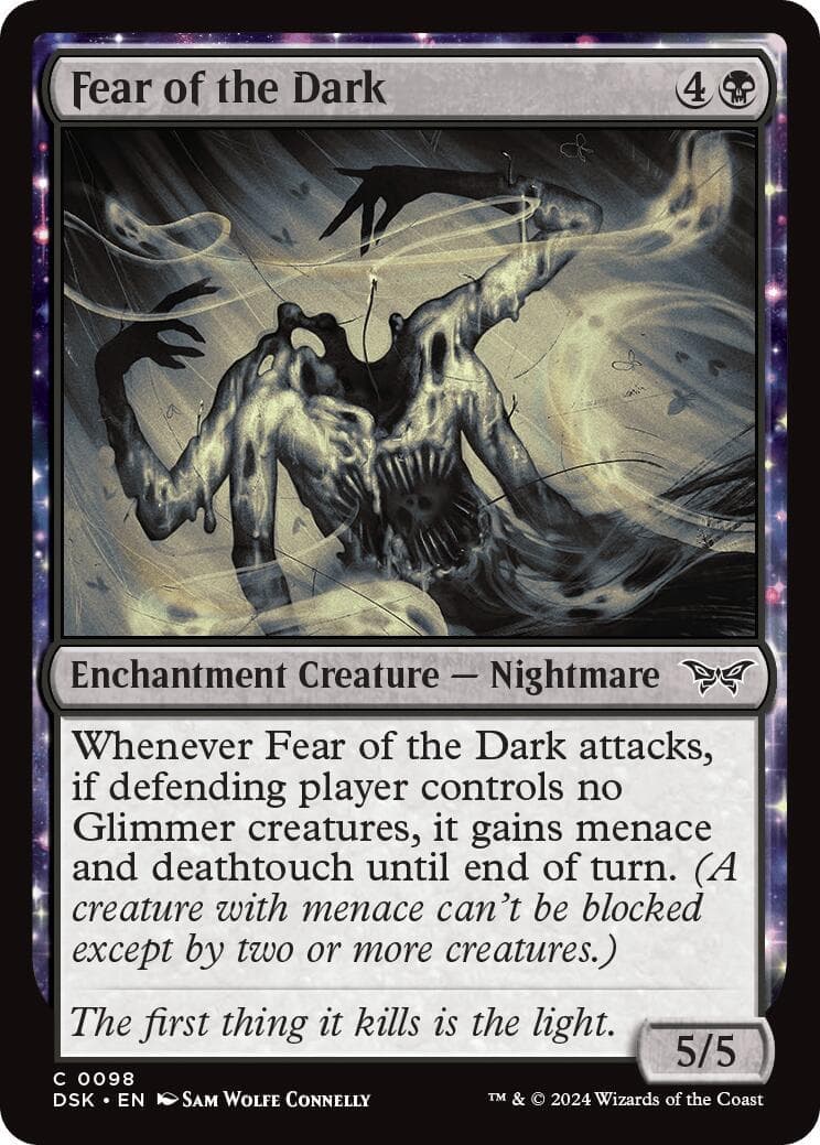 Fear of the Dark [Duskmourn: House of Horror] Foil