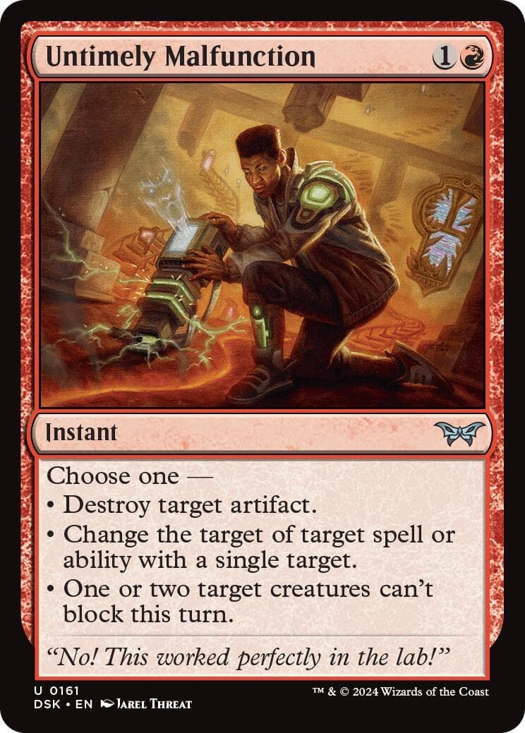 Untimely Malfunction [Duskmourn: House of Horror] Foil