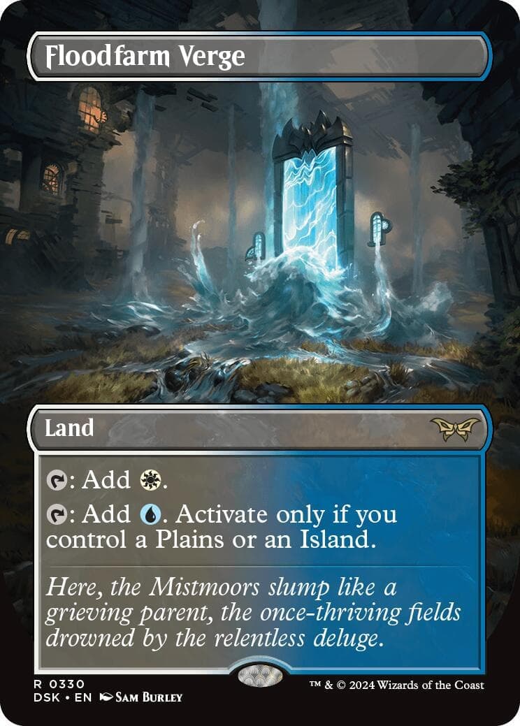 Floodfarm Verge (Borderless) [Duskmourn: House of Horror] Foil