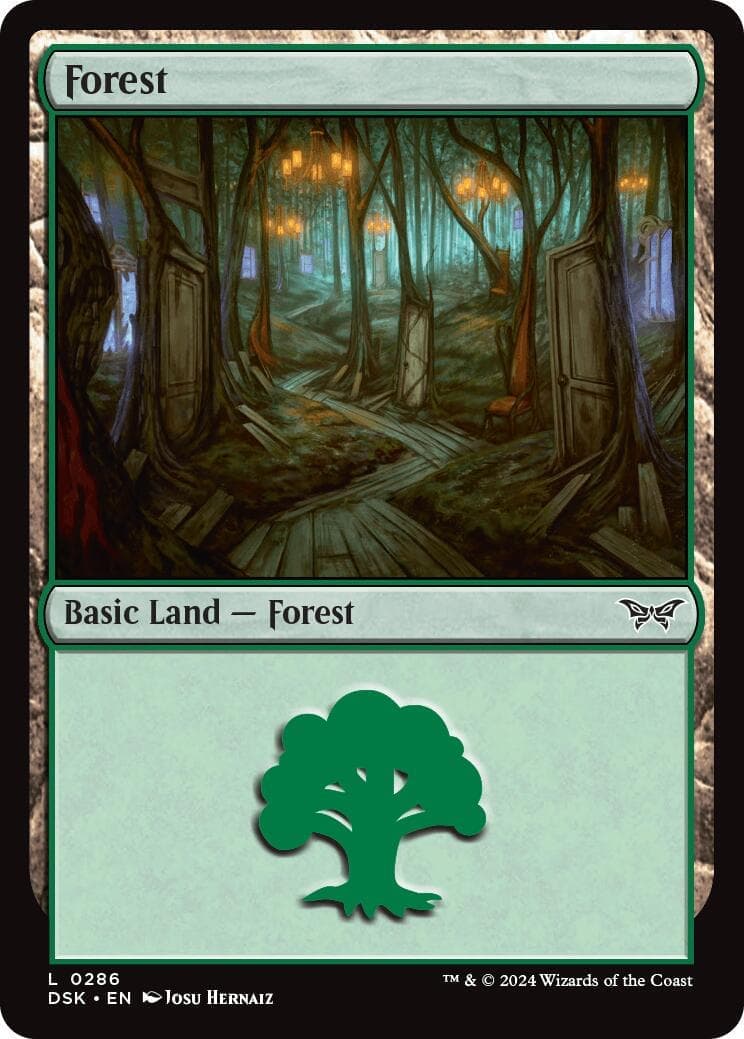 Forest (0286) [Duskmourn: House of Horror] Foil