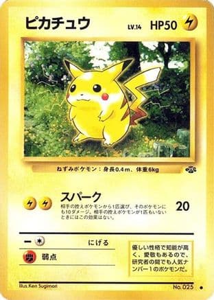 Pikachu  (Japanese) - Pokemon Jungle