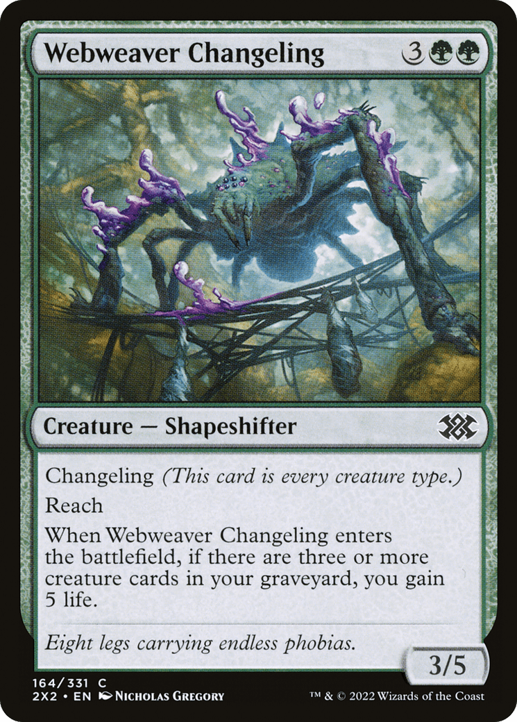 Webweaver Changeling [Double Masters 2022] Foil