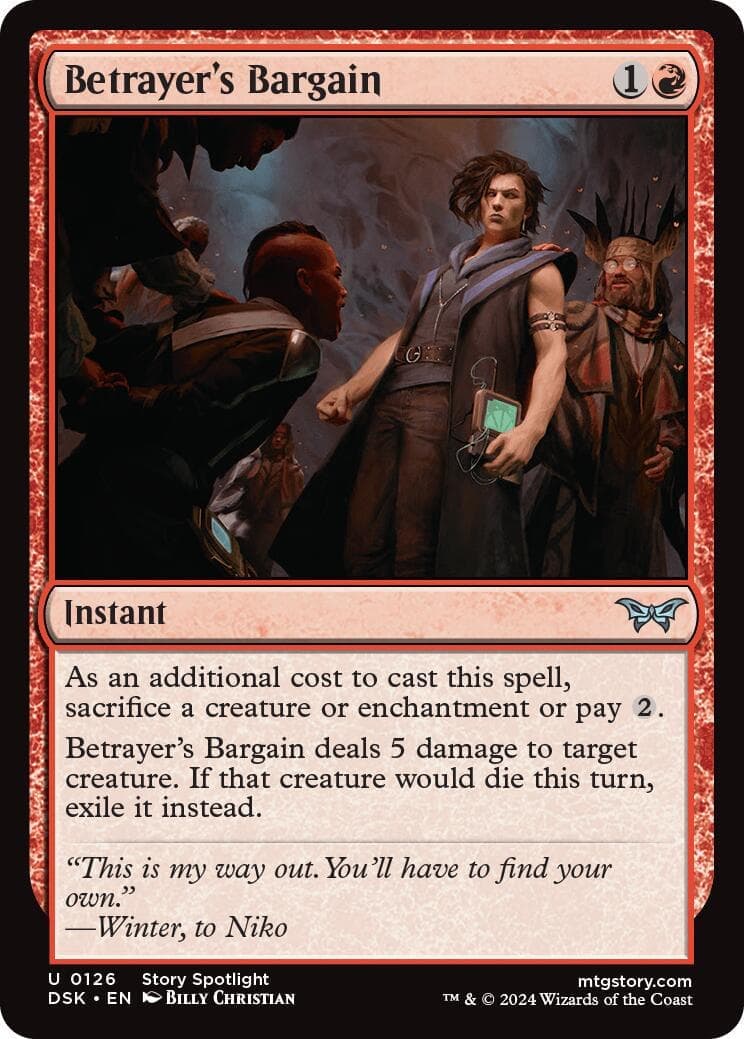 Betrayer's Bargain [Duskmourn: House of Horror] Foil