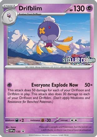 Drifblim 135- SV Scarlet & Violet Promo Cards Holofoil