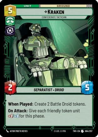 Kraken - Confederate Tactician | Foil (084/257)  [Twilight of the Republic]