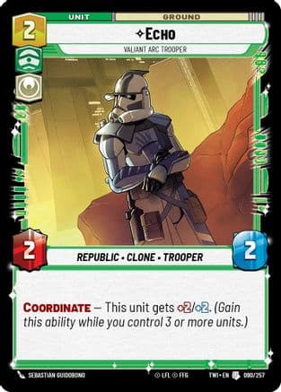 Echo - Valiant Arc Trooper |  (090/257)  [Twilight of the Republic]