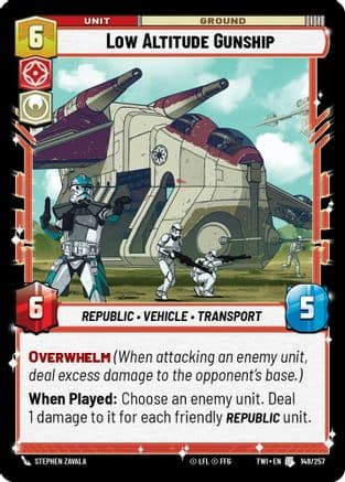 Low Altitude Gunship |  (149/257)  [Twilight of the Republic]