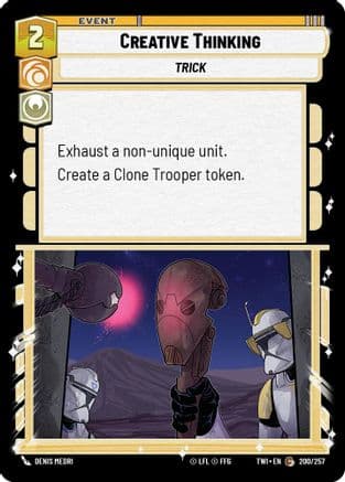 Creative Thinking | Foil (200/257)  [Twilight of the Republic]