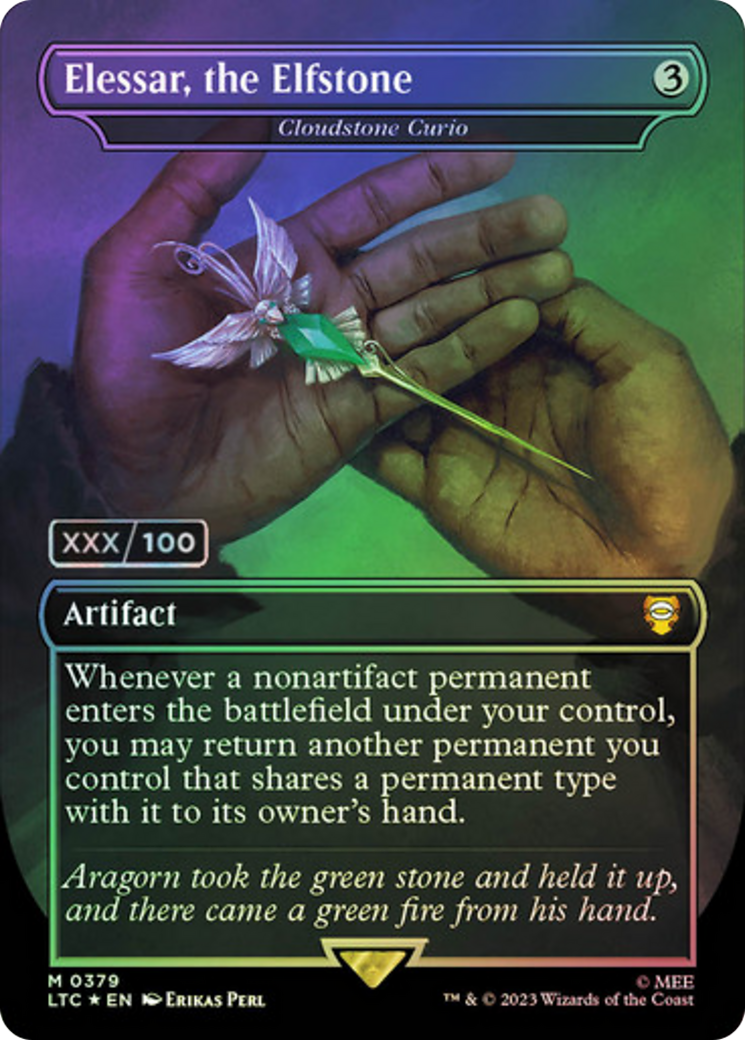 Elessar, the Elfstone - Cloudstone Curio (Serialized) [The Lord of the Rings: Tales of Middle-Earth Commander]