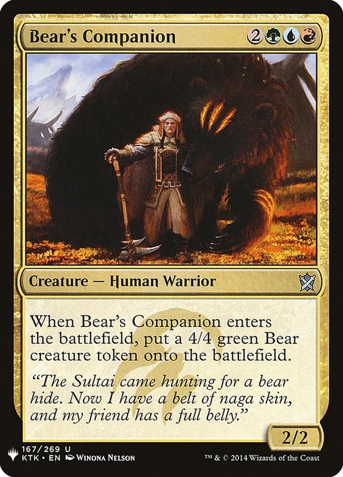 Bear's Companion |  (KTK-167) [The List]