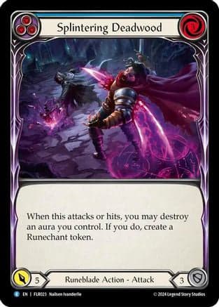 Splintering Deadwood (Blue) (FLR023) - Blitz Deck: Rosetta - Florian