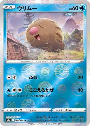 Swinub (Mirror Holofoil) (018/067) (Japanese) - S9a Battle Region Holofoil