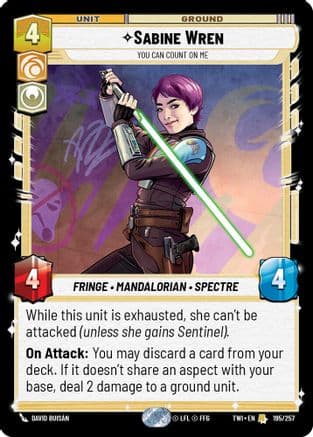 Sabine Wren - You Can Count On Me | Foil (195/257)  [Twilight of the Republic]