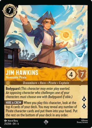 Jim Hawkins - Honorable Pirate (25/204) [Azurite Sea] Cold Foil