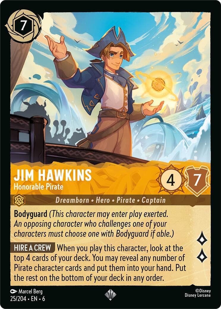 Jim Hawkins - Honorable Pirate (25/204) [Azurite Sea] Cold Foil