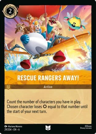 Rescue Rangers Away! (29/204) [Azurite Sea] Cold Foil