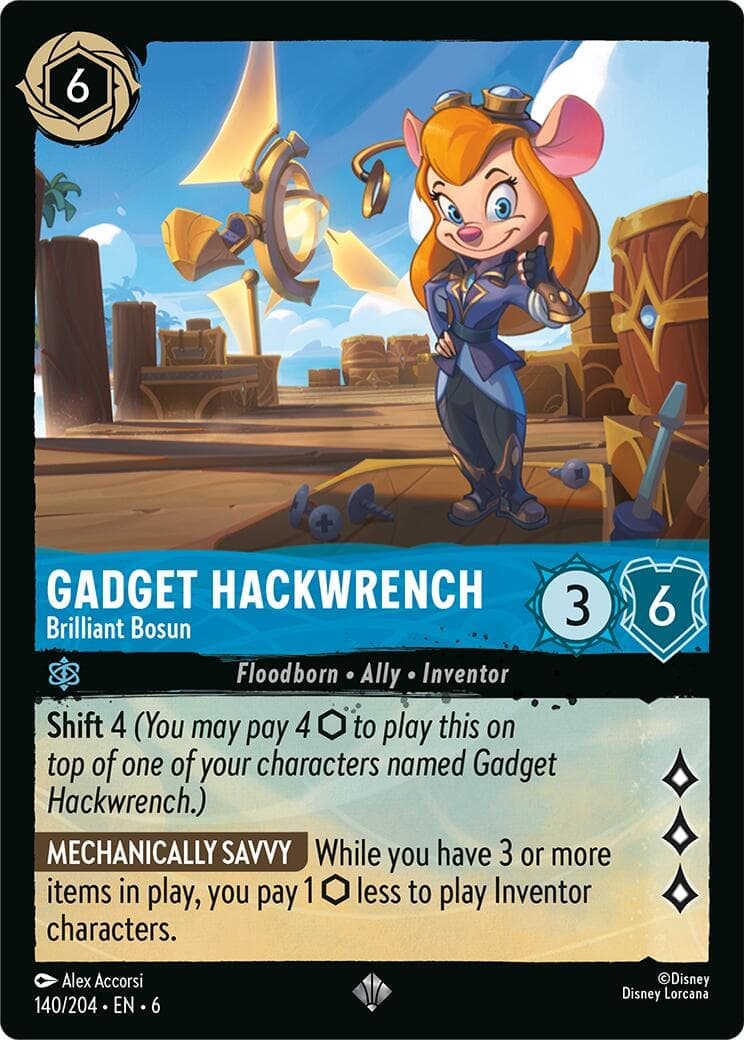Gadget Hackwrench - Brilliant Bosun (140/204) [Azurite Sea] Cold Foil