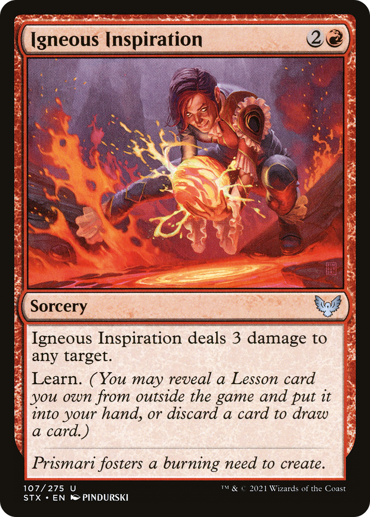 Igneous Inspiration [Strixhaven: School of Mages] Foil