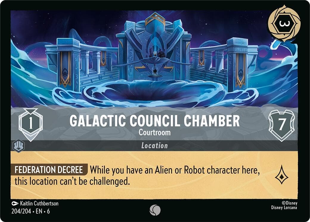 Galactic Council Chamber - Courtroom (204/204) [Azurite Sea] Cold Foil