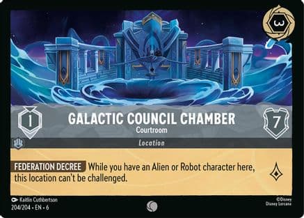 Galactic Council Chamber - Courtroom (204/204) [Azurite Sea] Cold Foil