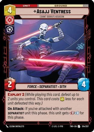 Asajj Ventress - Count Dooku's Assassin | Foil (134/257)  [Twilight of the Republic]