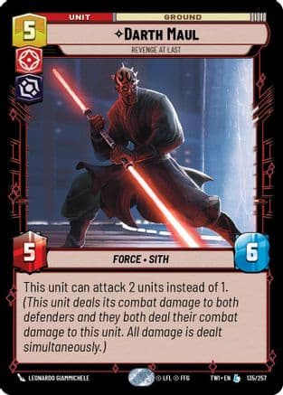 Darth Maul - Revenge at Last | Foil (135/257)  [Twilight of the Republic]