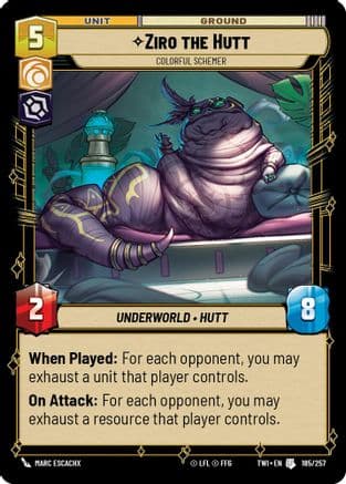 Ziro the Hutt - Colorful Schemer | Foil (185/257)  [Twilight of the Republic]