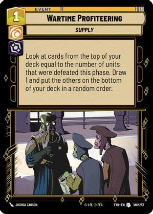 Wartime Profiteering |  (188/257)  [Twilight of the Republic]
