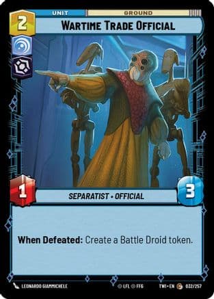 Wartime Trade Official | Foil (032/257)  [Twilight of the Republic]