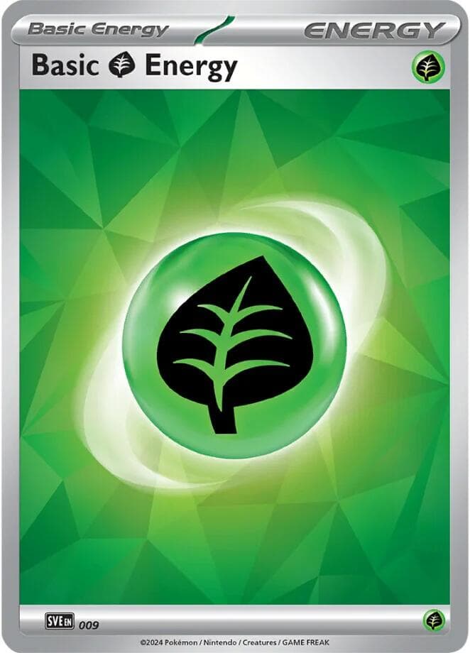 Basic Grass Energy 009  SVE Scarlet & Violet Energies - Common