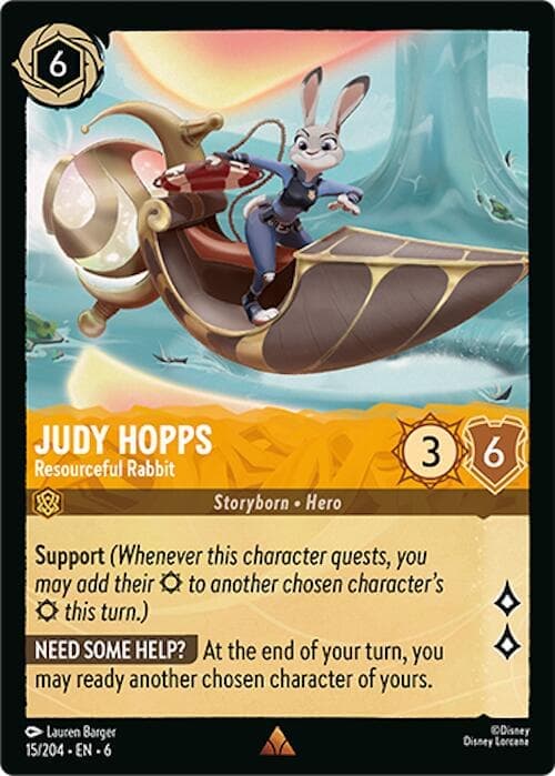 Judy Hopps - Resourceful Rabbit (15/204) [Azurite Sea] Cold Foil