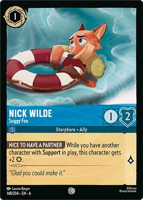 Nick Wilde - Soggy Fox (148/204) [Azurite Sea] Cold Foil